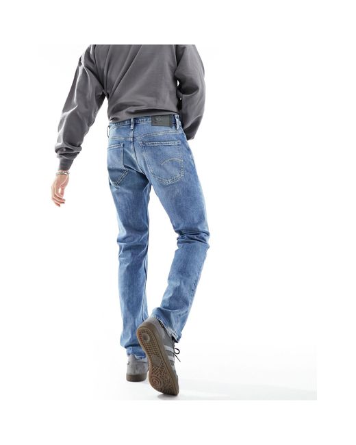G-Star RAW – mosa – gerade geschnittene denim-jeans in Blue für Herren