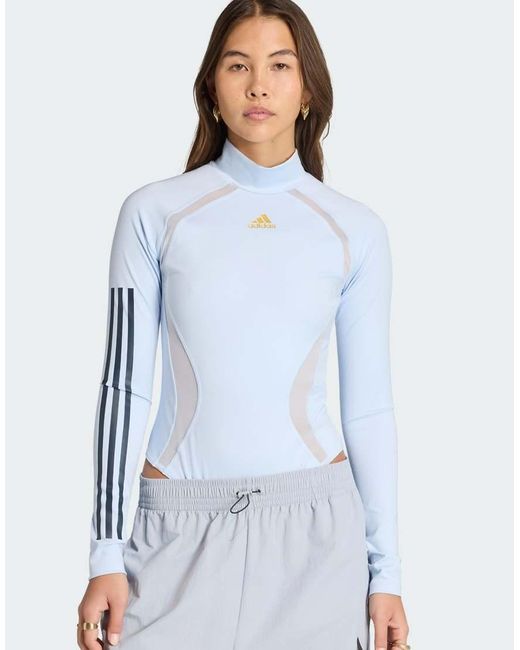 Adidas Originals White Teamgeist Long Sleeve Bodysuit
