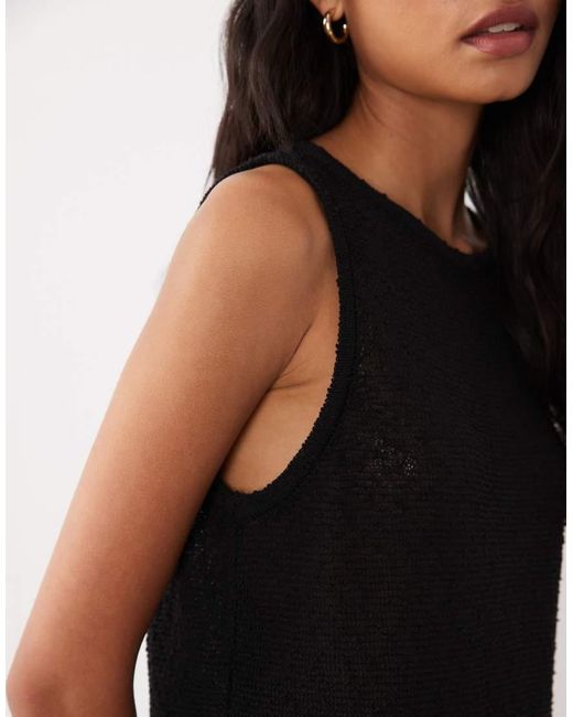 ASOS Black Knitted Tape A-line Cami Co-ord