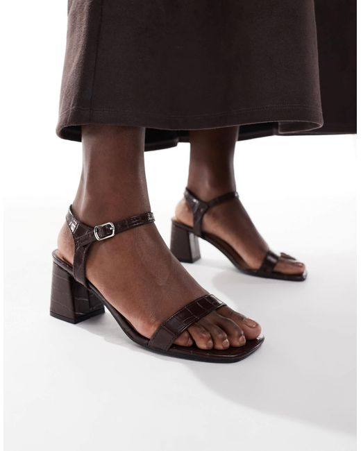 New Look Black Block Heeled Sandal