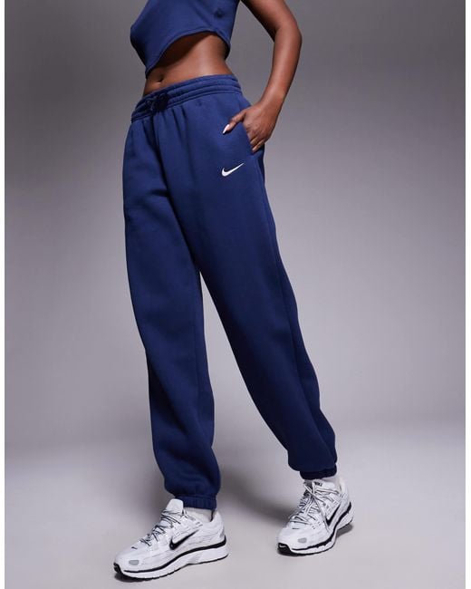 Nike Blue – phoenix fleece – oversize-jogginghose
