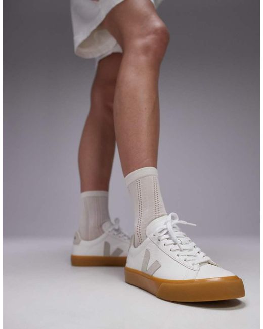 Zapatillas De Deporte Blancas Con Suela De Goma Campo De Veja de color Gray