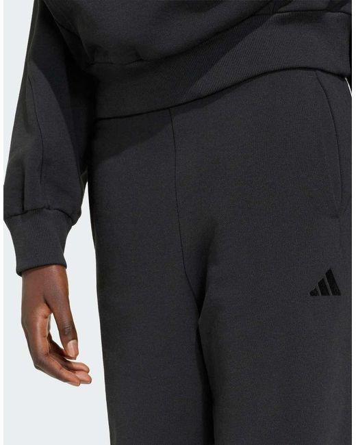 Adidas Originals Black Adidas Kit 3-stripes Wide Pant