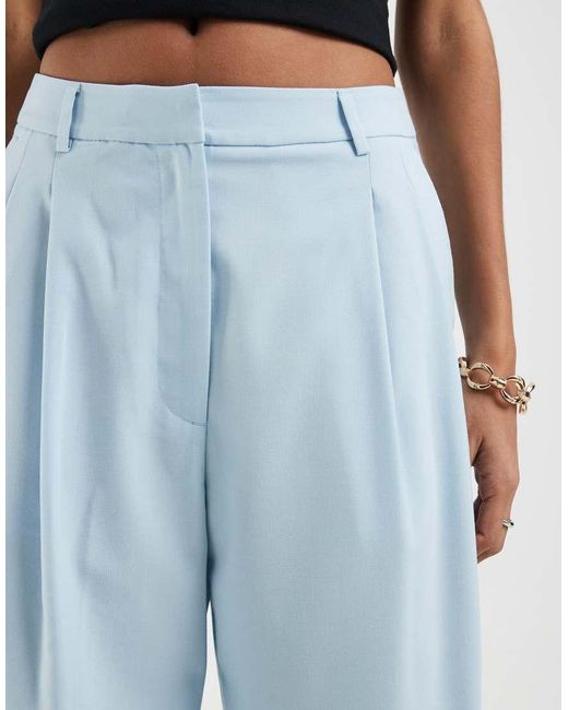 ASOS Blue Tailored Tapered Pants