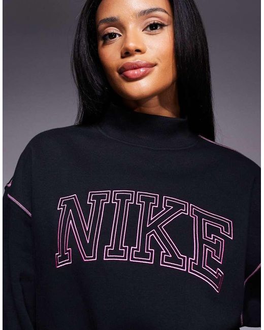 nike sweatshirt retro logo