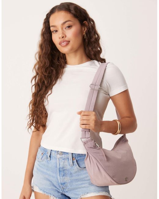 Calvin Klein White – umhängetasche aus nylon