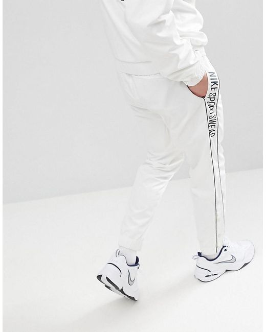 Pantalon de jogging boutons-pression Nike pour homme en coloris Blanc | Lyst