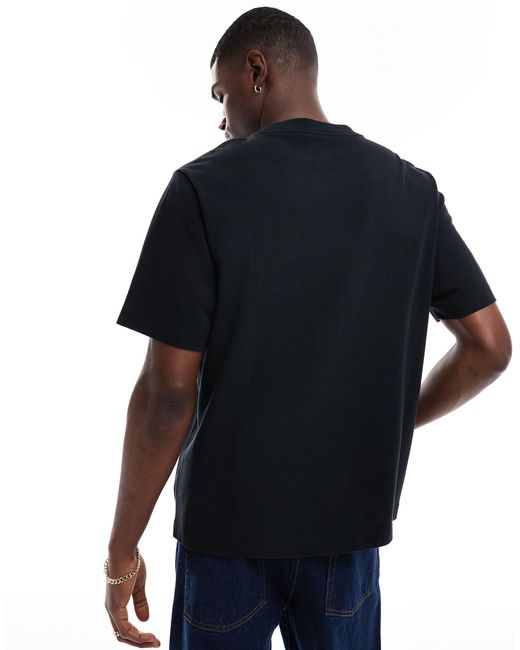 Camiseta negra extragrande con logo pequeño pulido Abercrombie & Fitch de hombre de color Blue