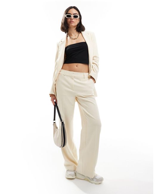 SELECTED White Femme Co-ord High Waist Tailored Trouser