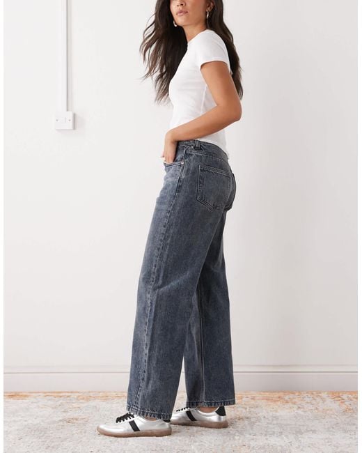Weekday Blue Missy Low Waist Loose Fit Jeans