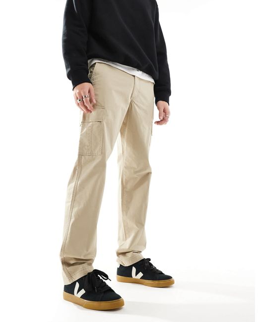 JJ Rebel – cargohose mit lockerer passform in Black für Herren