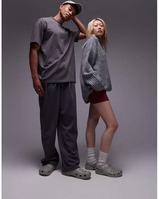 CROCSTM Gray Unisex Classic Clogs