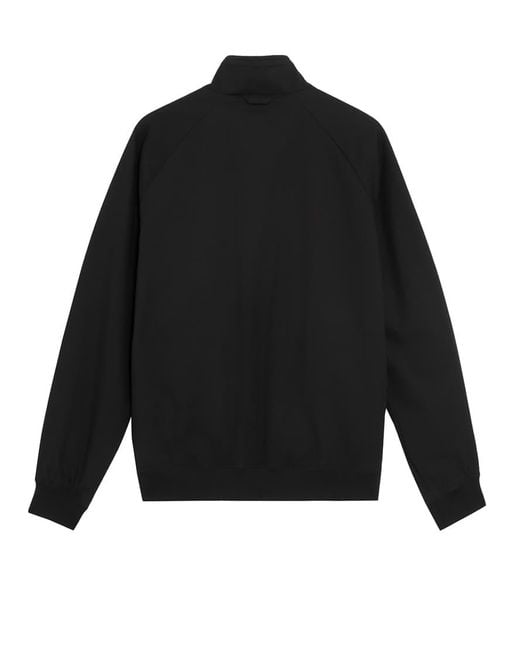 Lyle & Scott Black Mid Jackets Cotton Harrington Jacket for men