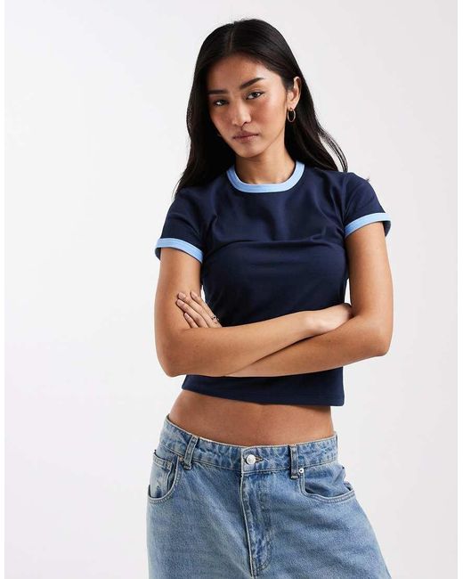 ASOS Blue Short Sleeve Baby Top