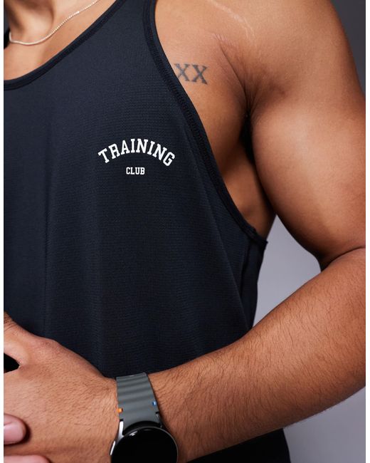 4505 Blue Training Club Mesh Stringer Vest for men