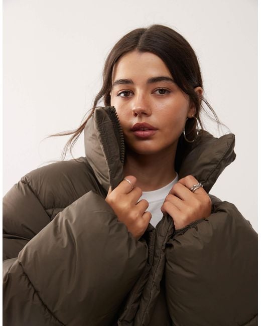 Weekday Natural Oversized Puffer Coat