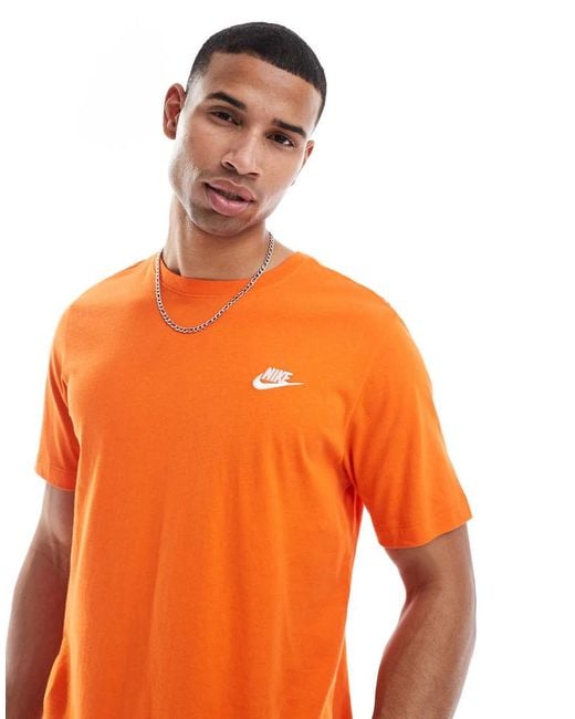 Nike Orange Club T-shirt for men