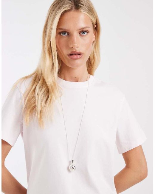 & Other Stories White Relaxed Short Sleeve T-shirt
