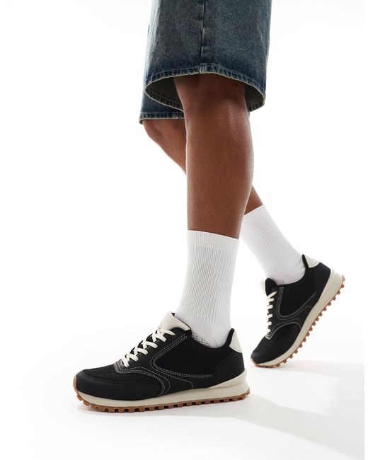 ASOS Black Retro Trainers for men