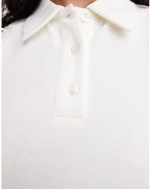 ASOS White Polo Sleeveless Midi Dress