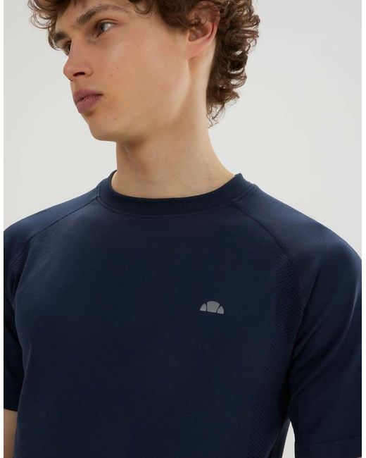 Ellesse Blue Drexani Short Sleeve Seamless Tee for men