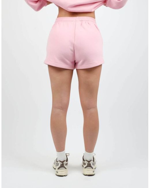 SIMMI Pink Embroidered Logo Jersey Shorts