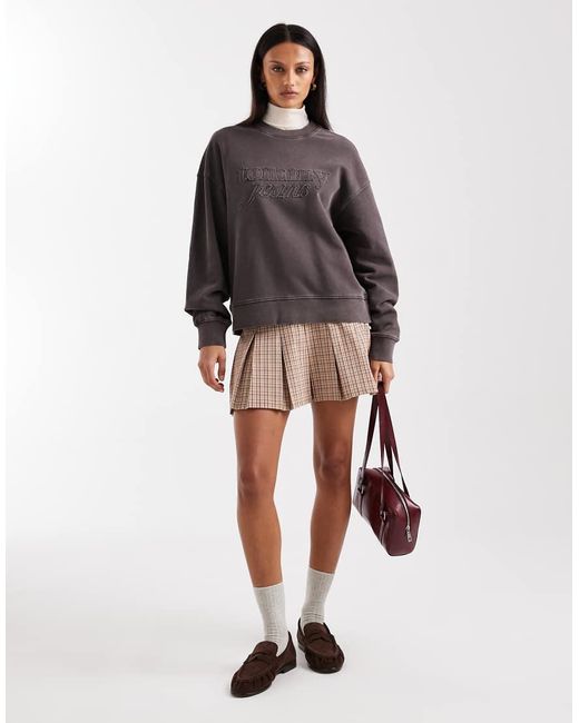 Tommy Hilfiger Brown Faded Boxy Sweatshirt