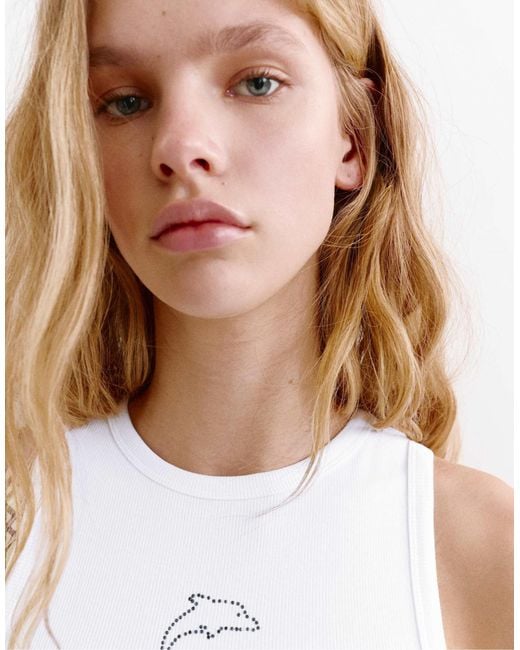 Pull&Bear White – tanktop