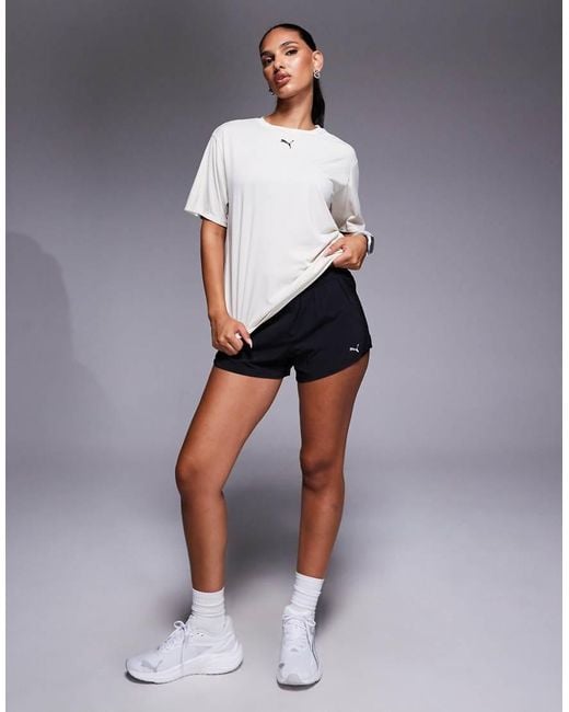 Camiseta Blanca Holgada Tad Essentials De -Blanco PUMA de color White