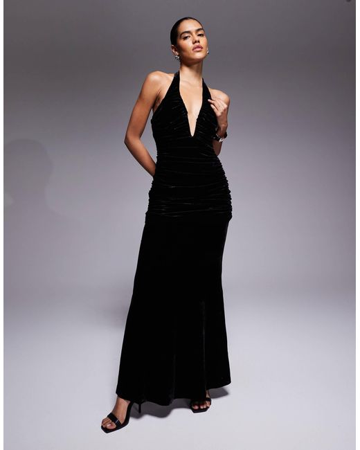 Bardot Black – elvira – neckholder-maxikleid