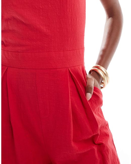 Extro & Vert Red – trägerloser jumpsuit