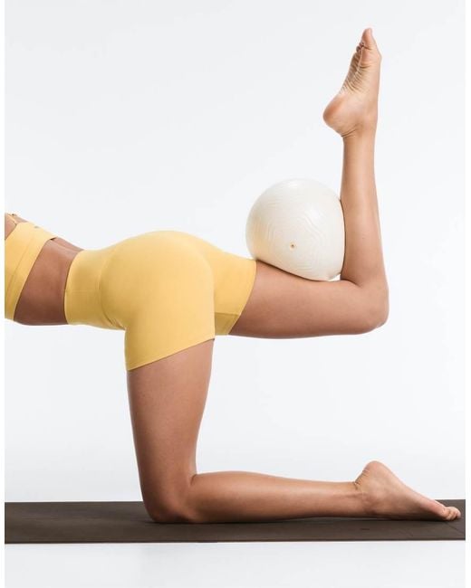 Oysho Yellow Comfortlux High-Rise 10Cm Hot Pants