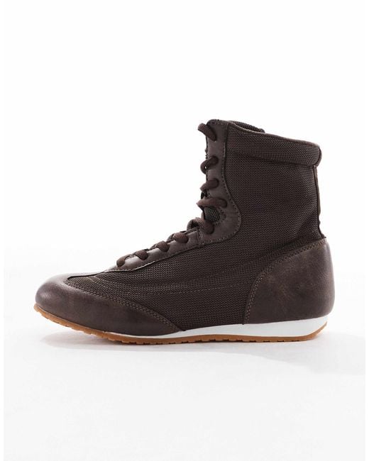 SEQWL Brown Drifters Boxing Boots