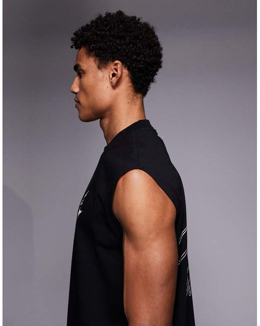 Good For Nothing Blue Sleeveless Vest for men