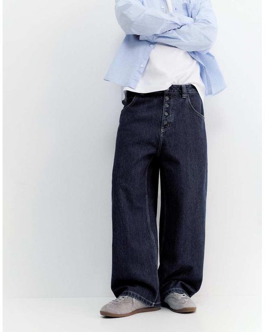 Pull&Bear White Skater Jeans for men