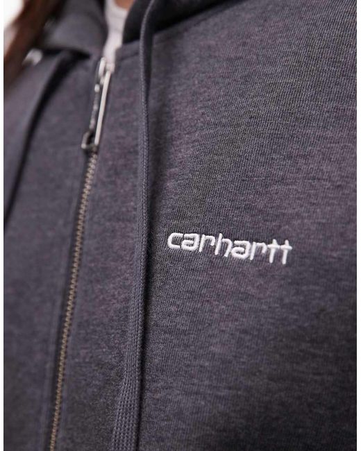 Carhartt Blue Alda Structured Oversized Zip-through Hoodie