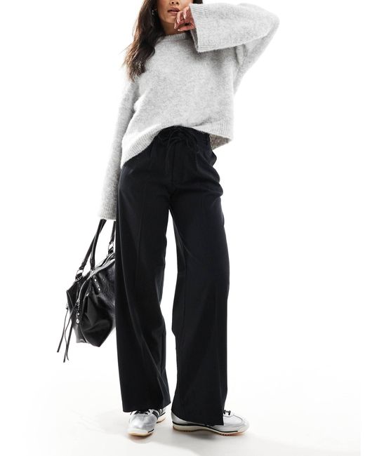 Stradivarius Blue – weit geschnittene hose