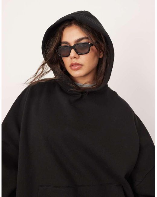 ARRANGE Black Curve Oversized Premium Heavyweight Hoodie