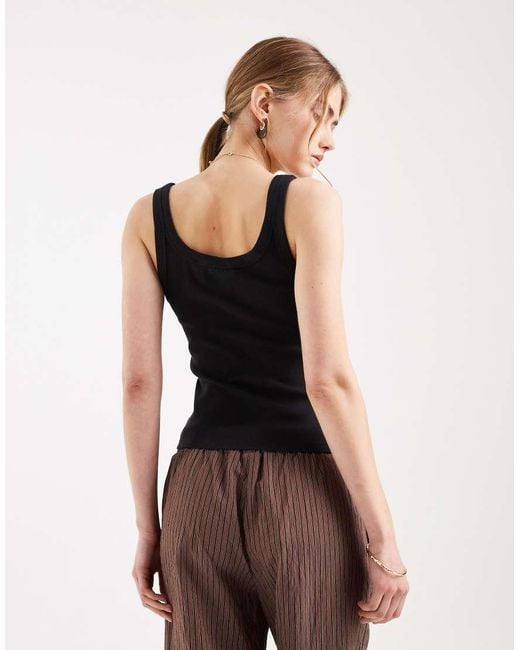 Levi's Black Essential Rib Tank