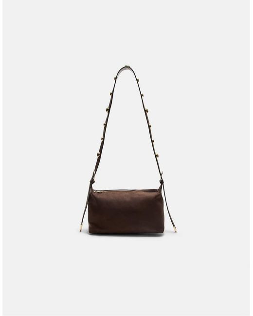Stradivarius White Studded Crossbody Bag
