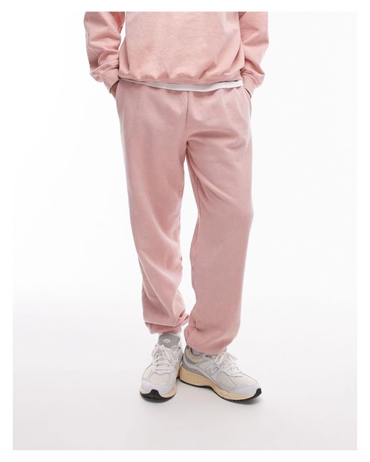 Topman – oversize-jogginghose in Pink für Herren