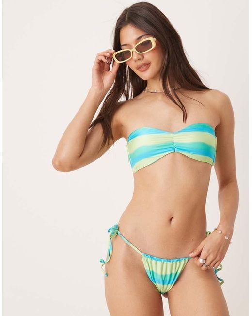 Dippin' Daisy's Blue Dippin Daisys Tie Side Bikini Bottom