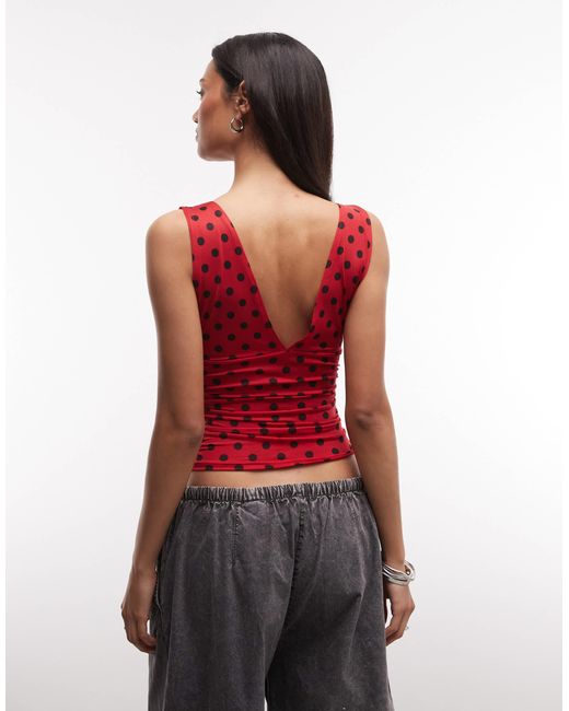 Collusion Red Plunge Halter