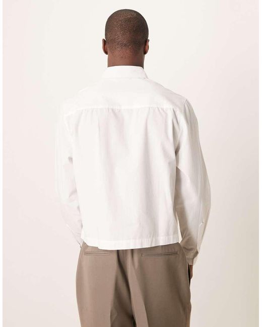 Camicia Squadrata di ASOS in Natural da Uomo
