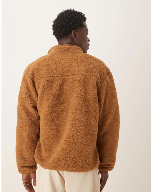 Dickies – mount hope – fleece-jacke in Brown für Herren