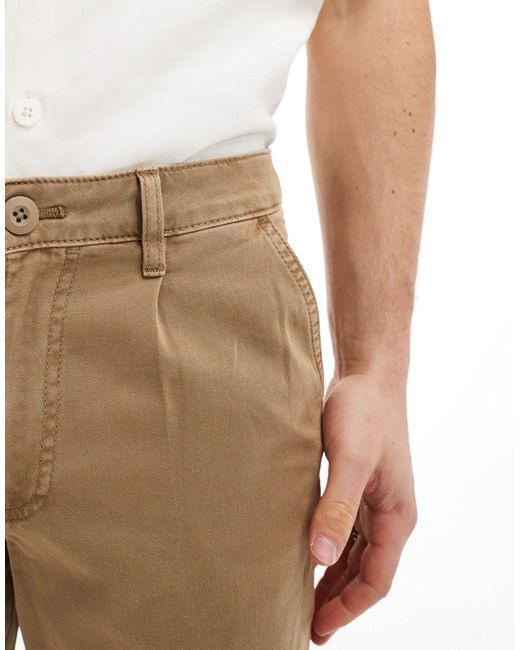 ASOS Natural Classic Rigid Washed Chino for men