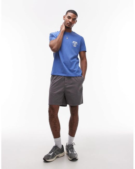 Tommy Hilfiger Blue Loose Twill Shorts for men