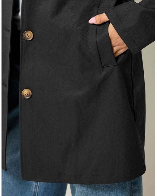 PixieGirl Blue Petite Midi Car Coat