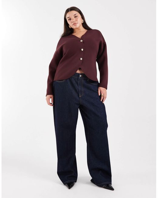 ONLY Red – strukturierte strickjacke