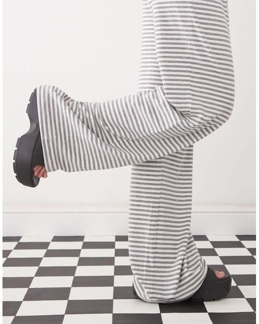 Weekday Gray Slouchy Trousers